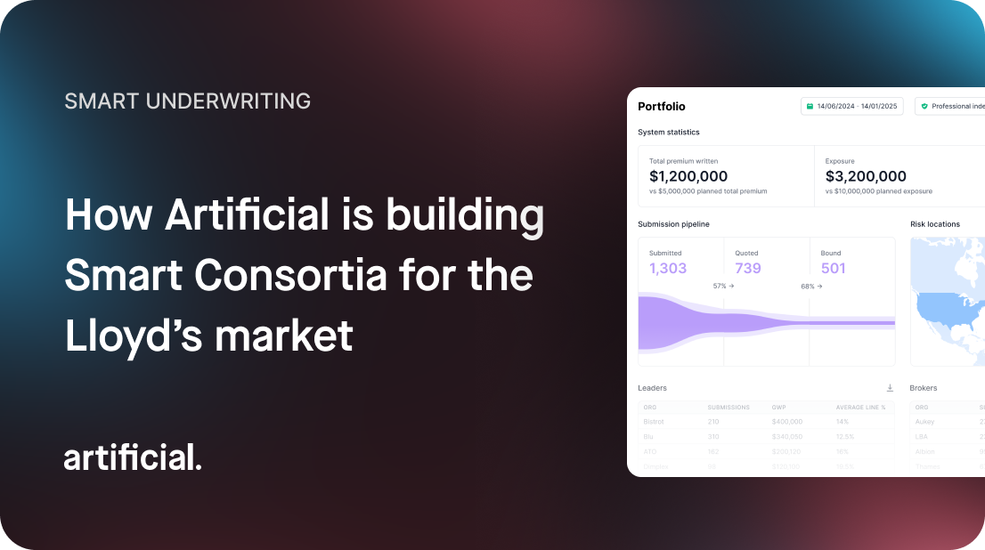 How Artificial is building Smart Consortia in the Lloyd’s market